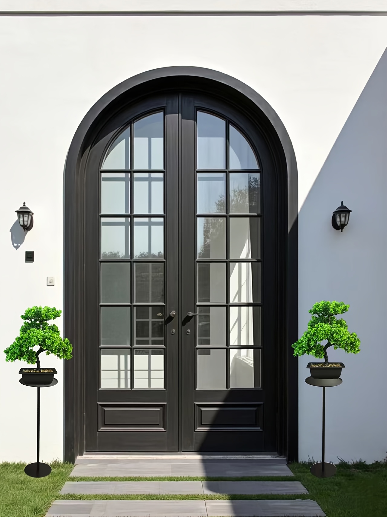 Realistic Fake Pine Tree Plant with Plastic Pot - UV-Resistant Artificial Bonsai Suitable for Indoor/ Decoration, Low-Maintenance Tabletop Tree with Realistic Branches & Pine Cones (No Water/) - Ideal for Home, Office, Christmas Gift