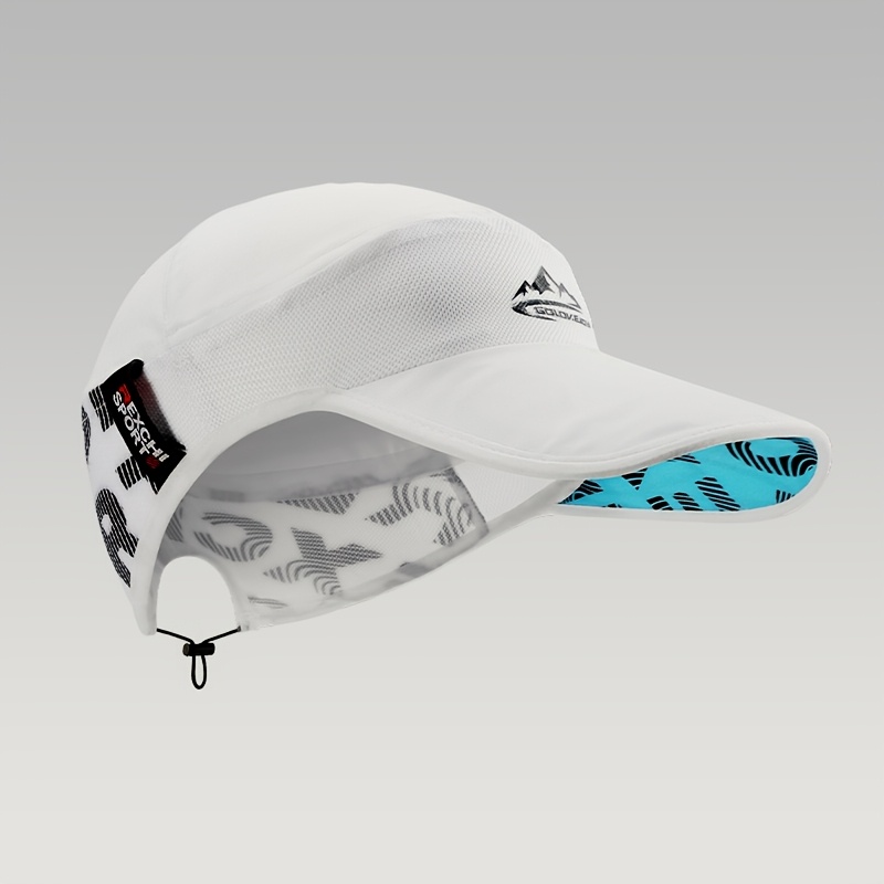 Image of 1pc Sports Cap Unisex Outdoor Cycling Running Sunshade Breathable Baseball Cap Sweat-absorbing Quick-drying Hat All-match Casual, Without Battery