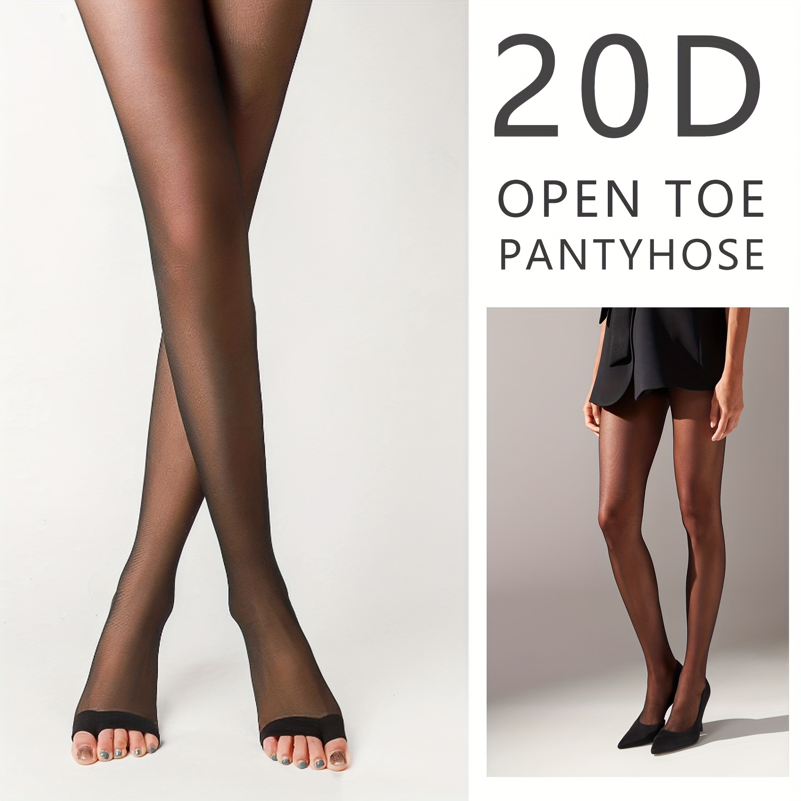 Open toe sheer tights best sale