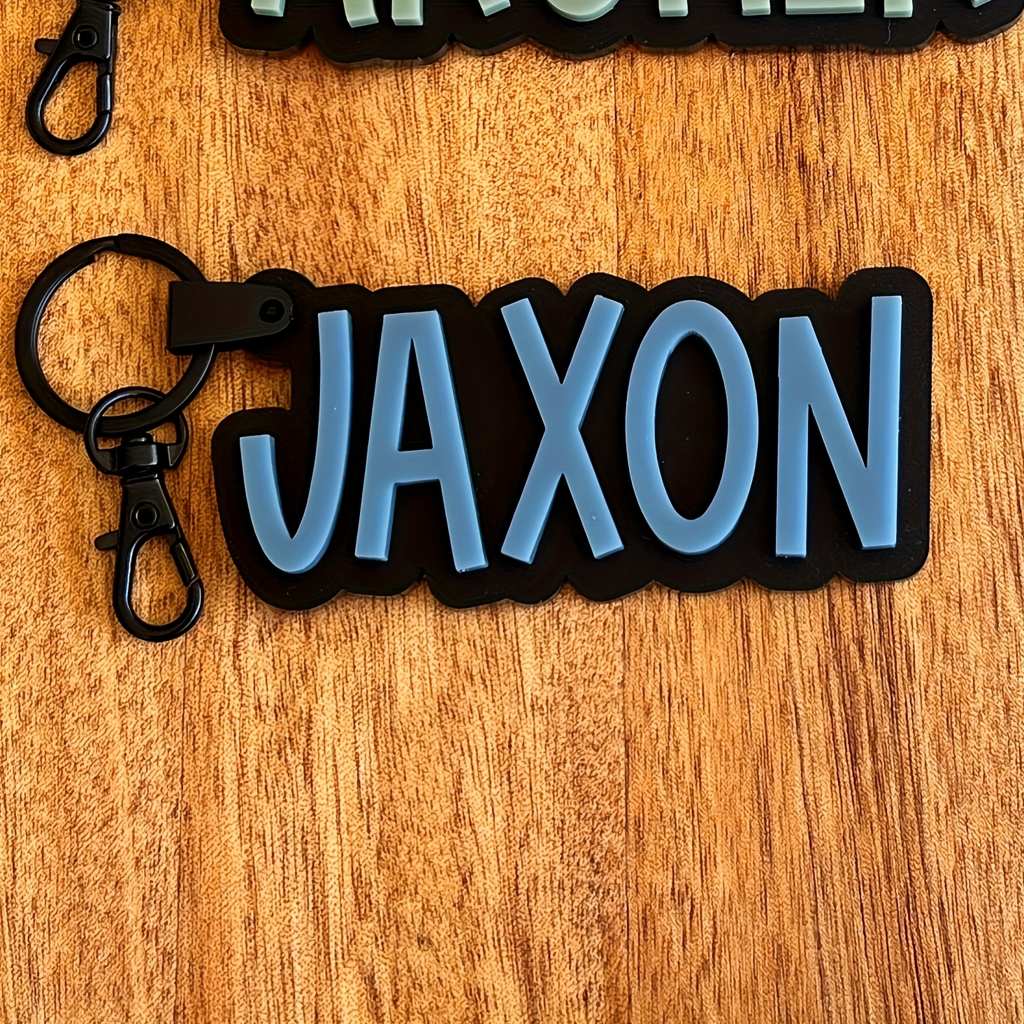 TEMU 1 Personalized Acrylic Name Keychain - Custom Engraving/name, 5mm Thick Durable Acrylic, Stylish Bag Accessory & Practical Women's Accessory Key