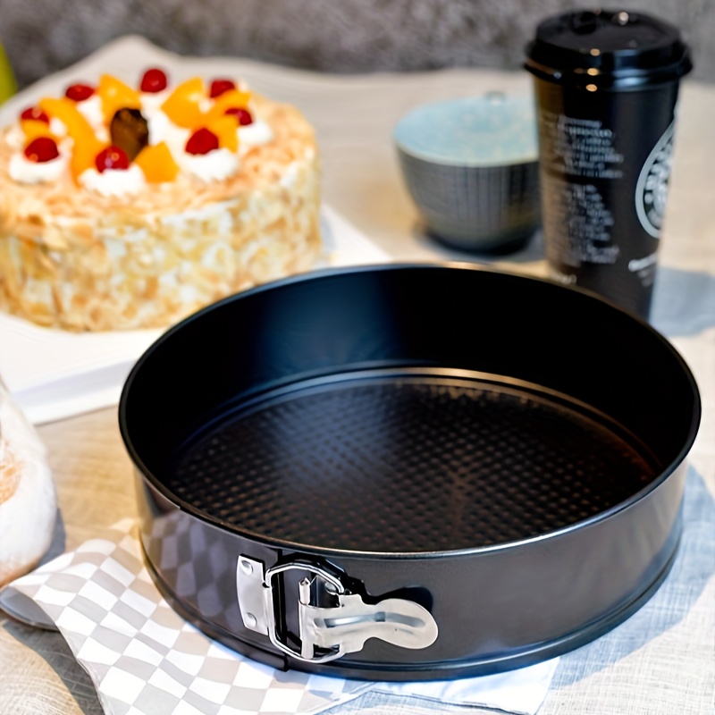 

Moule à charnière antiadhésif pour cheesecake, moule à gâteau rond, étanche, avec fond amovible pour un démoulage facile, ustensile de cuisine pour la pâtisserie de 9 pouces