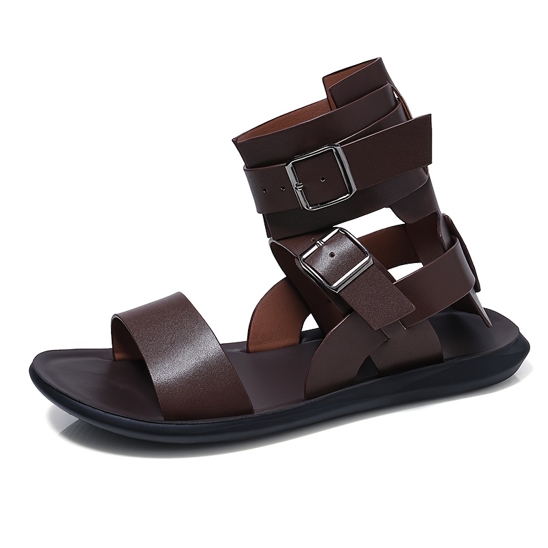 TEMU chaussures d'été pour hommes Sandales Chaussures tendance Mode Chaussures décontractées individuelles respirantes