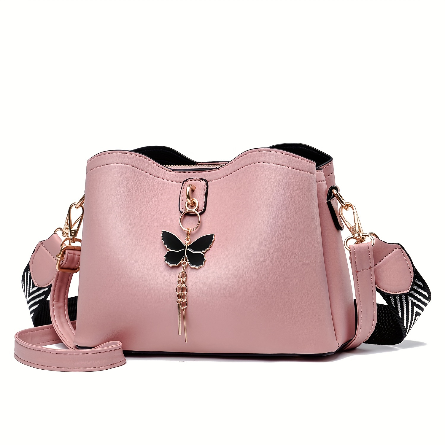 

Small Crossbody Bags For Women, Fashion Butterfly Bucket Purses, Lightweight Handbags Shoulder Bag