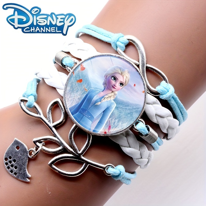 

Authorized: Disney Love Anna Snow White, Diy Multi-layer Woven Bracelet With Cartoon Cute Action Doll Bracelet For Girl Gifts