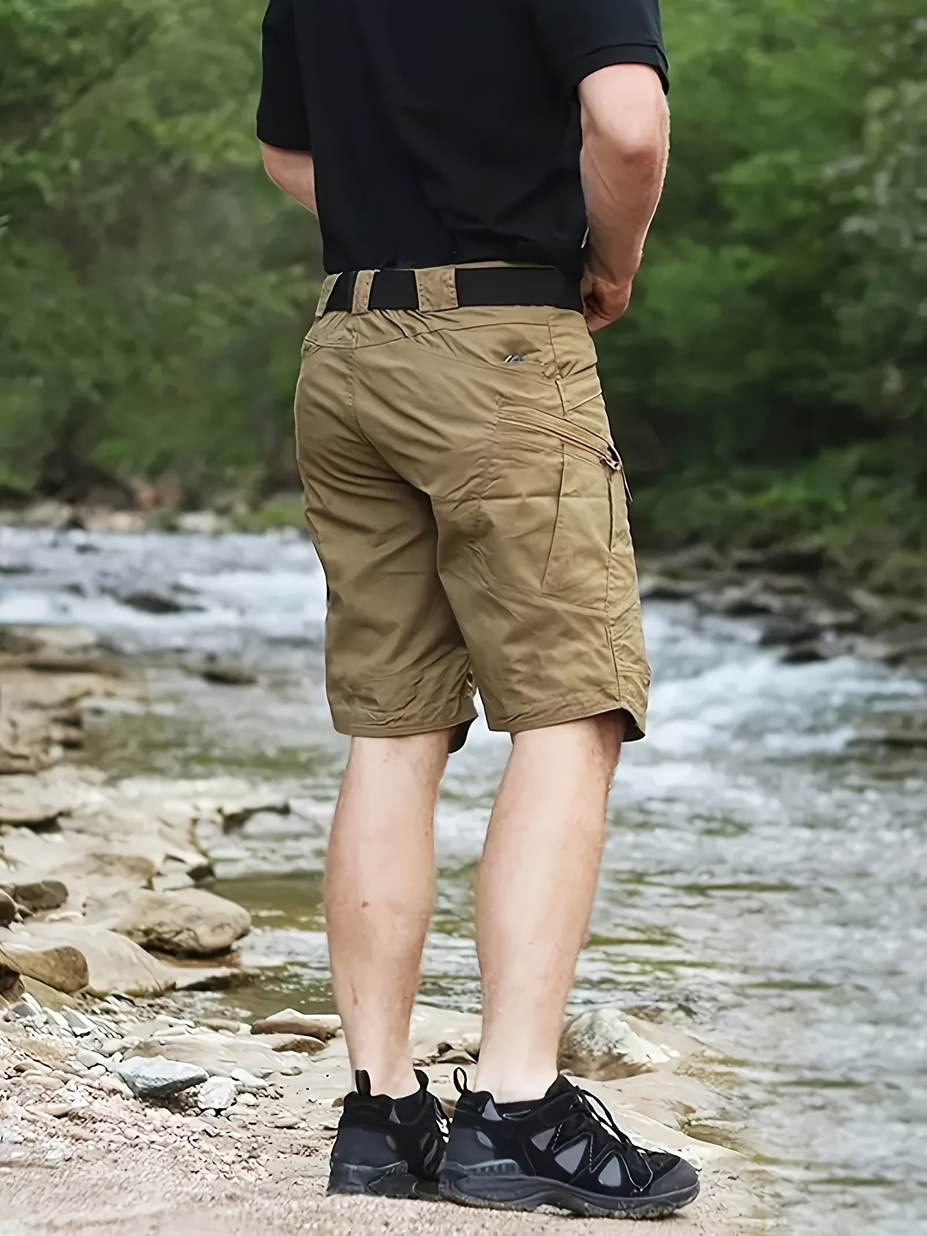 Men's Waterproof Tactical Shorts Outdoor Cargo Shorts, Lightweight Quick  Dry Breathable Hiking Fishing Cargo Shorts