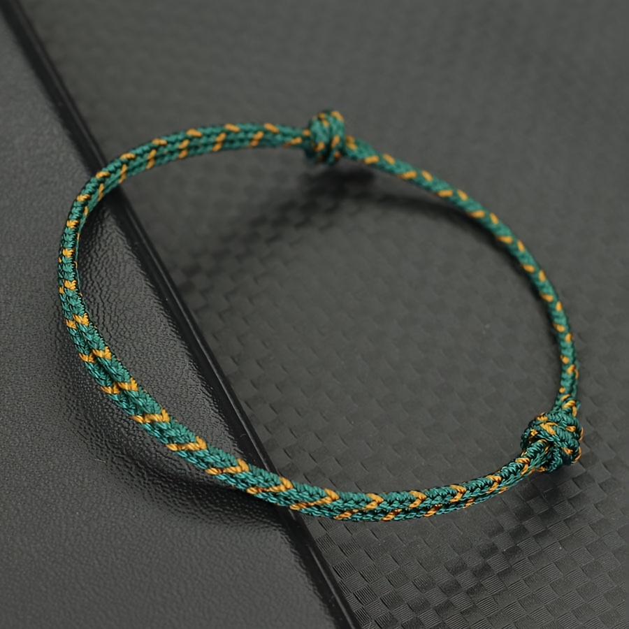 TEMU Bracciale a in 4 Colori per , Cordino di Qualit� A mm, Braccialetto a Regolabile, Regalo di Amicizia per Fidanzato