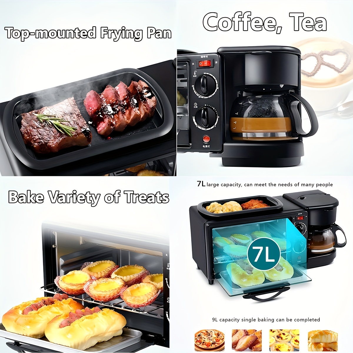 Nostalgia Retro 3-in-1 In Breakfast Station With Coffee Maker