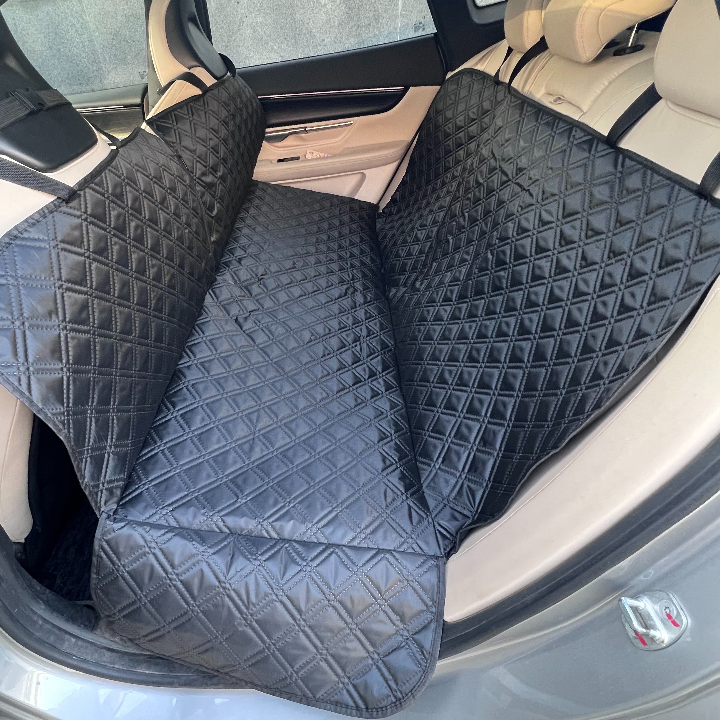 TEMU Seat Cover Suitable For Rear Dog Seat Cover Durable Scratch-resistant And Anti-slip, Protecting Pet Fur And Mud Washable Rear Dog Cover