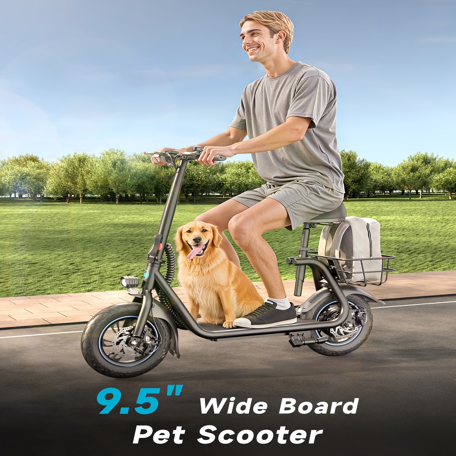 MIHOVER 450W Electric Scooter with Seat, Commuter | Ubuy