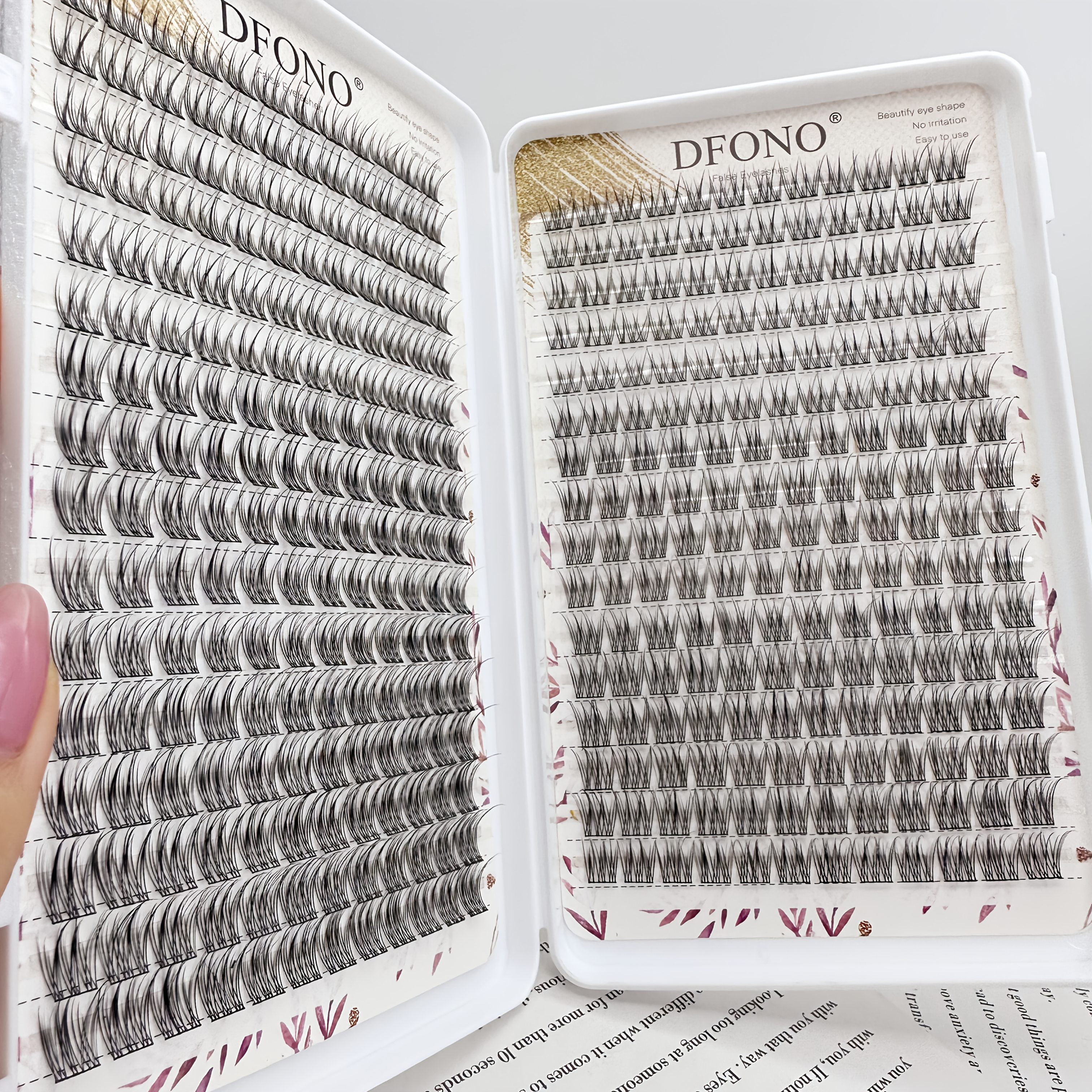 384 Soft & Light Fishtail Single Cluster Eyelashes - Reusable, D , 10-12mm - Perfect For , Everyday Eyelash Extension | Fishtail Eyelash Design | Soft Texture