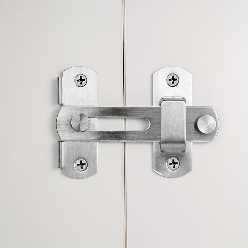 TEMU Proteggi con 1 pz Serratura per porta a scorrevole - in acciaio inossidabile per , bagno, esterno, garage, giardino, porta 'armadio