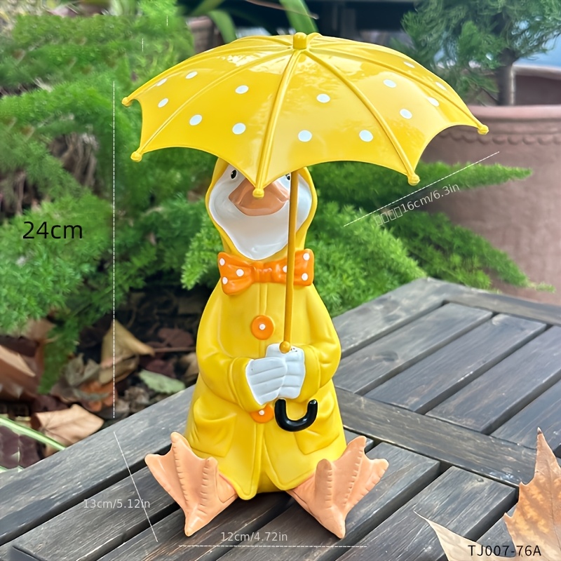Image of Cartoon Duck Decorative Ornament, Outdoor Animal Sculpture, Garden And Home Decor, Home Decoration, Statue Ornament