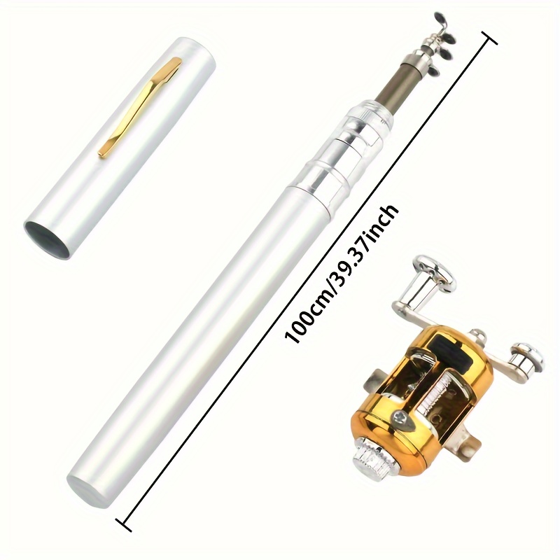 Mini Telescopic Ice Fishing Rod + Reel Combo Fishing Tackle Tool