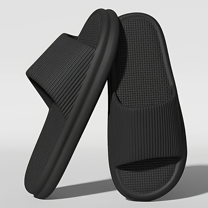 1 Pair Unisex EVA Slides - Casual Round Toe Slip-On Sandals for Indoor/Outdoor, Beach, Spring/Summer - Non-Slip, Comfortable, All-Season Footwearsuitable for Men & Women