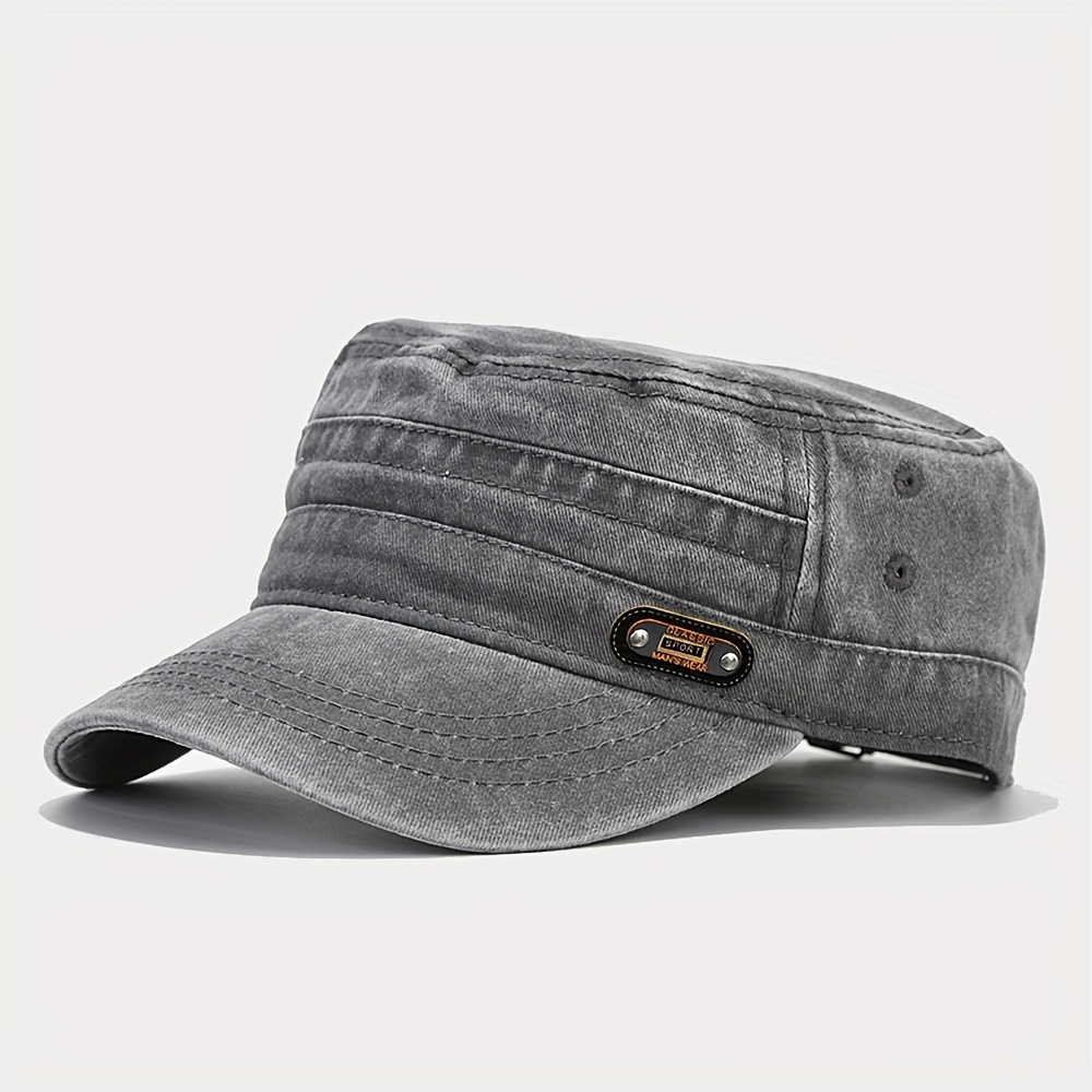 retro     flat cap men women outdoor casual sports flat cap trucker bent brim hat outdoor travel essential lightweight item baseball cap adjustable size comfortable all match party gathering    
