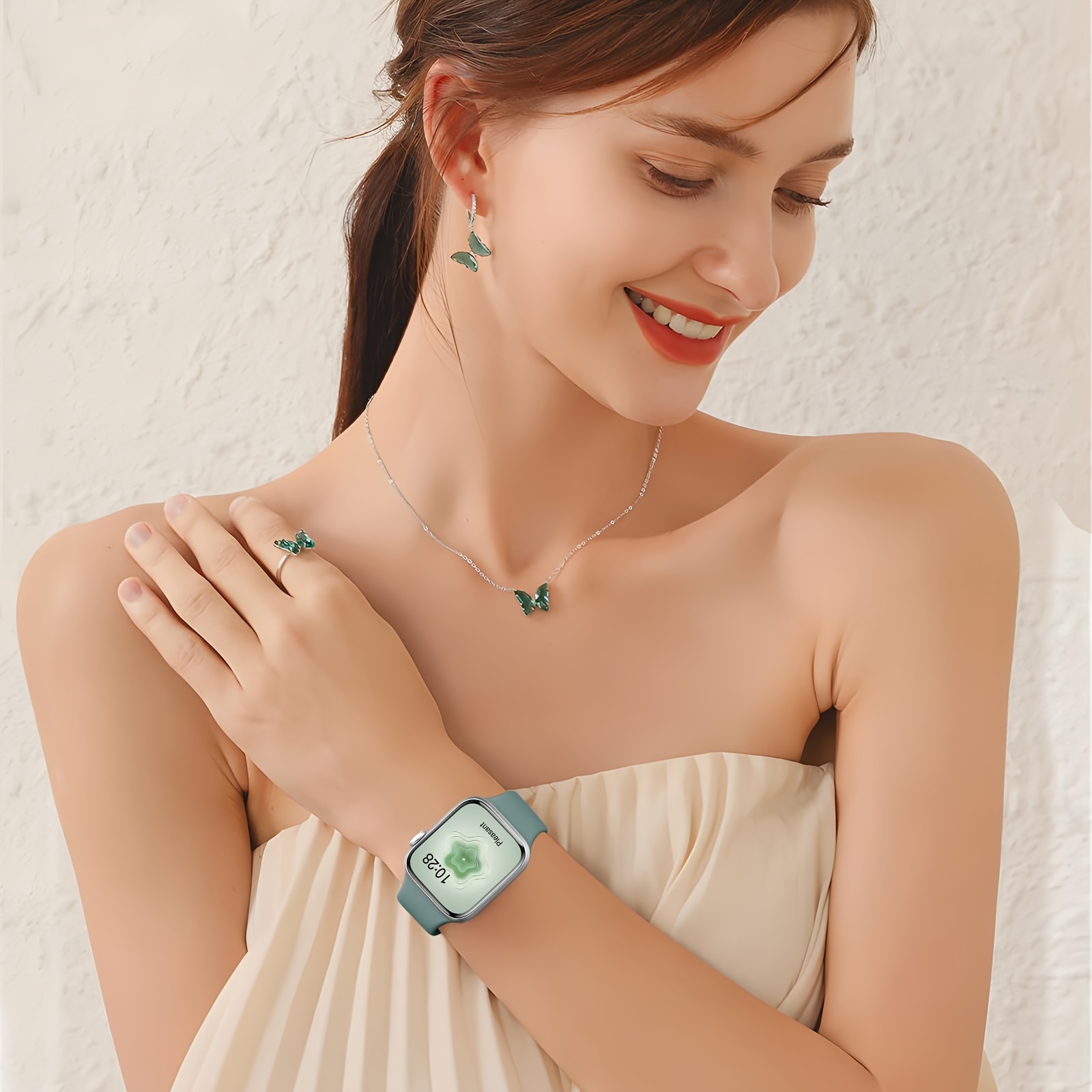 Sports Silicone Strap Compatible with for apple Watch Strap 40mm 38mm 41mm 44mm 45mm 42mm 49mm for Women and Men, Soft Wristband Waterproof Replacement Sports Strap, Suitable for iWatch Strap Series 9 8 7 6 5 4 3 2 1 SE Ultra