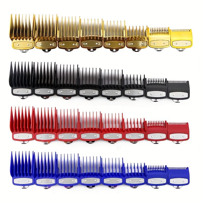 

8pcs/set Limit Combs Set, Barber Positioning Comb Set, Hair Cutting Guide Combs Attachment Accessories