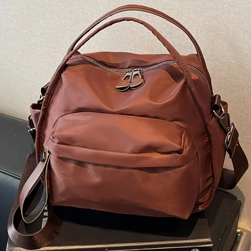 perfect lily womens elegant single shoulder bag large capacity multi compartment zipper closure detachable strap crossbody with polyester lining solid color for daily use work travel ideal gift for crossbody purse versatile travel bag sophisticated accessory smooth texture details 2