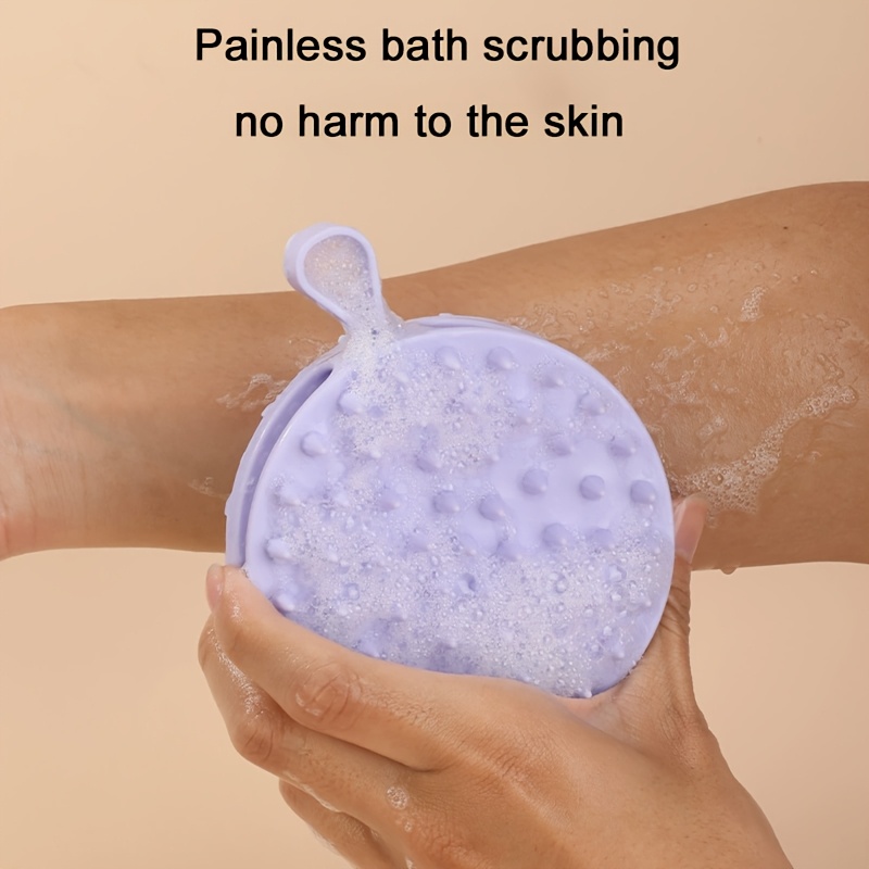 bathroom bath brush comfortable bathing and shaving magic wand double sided shower head massage brush suitable for back and body cleaning brushes Product details 4