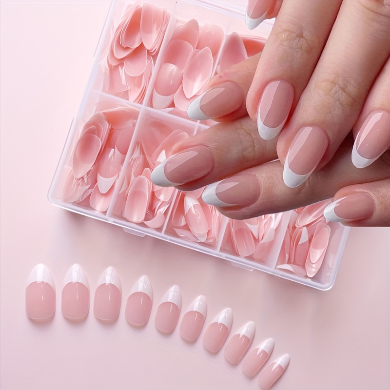 

Almond Shape Fake Nail Stickers, 120/240 Pieces Per Box, Short And Simple Nail Art For Everyday Wear