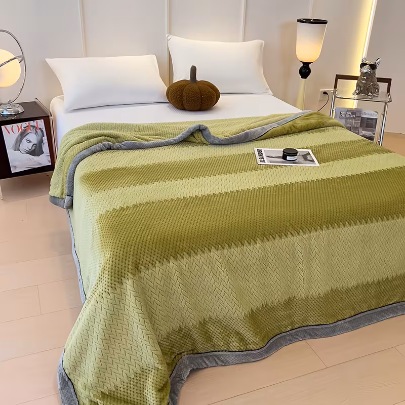 1 soft light beige friendly milk velvet blanket luxury bedspread sofa cover beige gray cloud pattern machine washable beige gray neutral tones for bedroom milk velvet fabric Product details 6