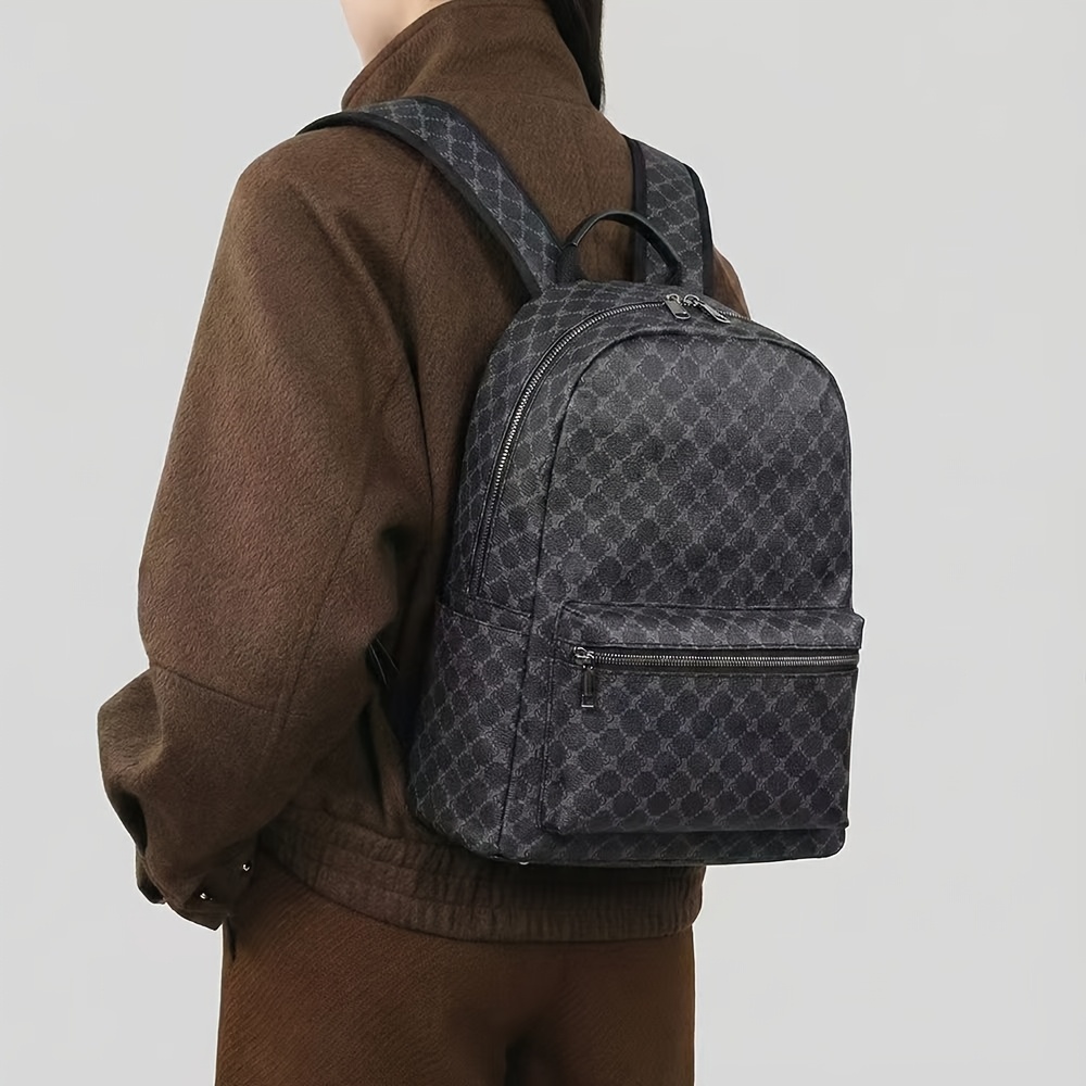 TEMU Student Fashion Backpack, Suitable For Parties And Commuting, Is An For High School Students To School. This Unisex Travel Bag Space, Is