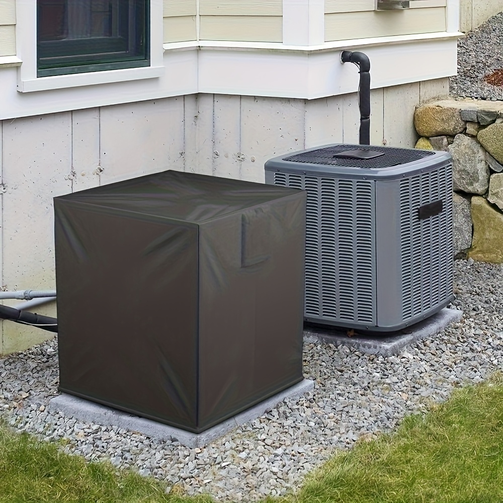 TEMU Sturdy Outdoor Air Conditioner Cover - Oversized Unit Housing, Constructed From Durable Materials, Resistant To Dust, , And Rain, Fits Units Up