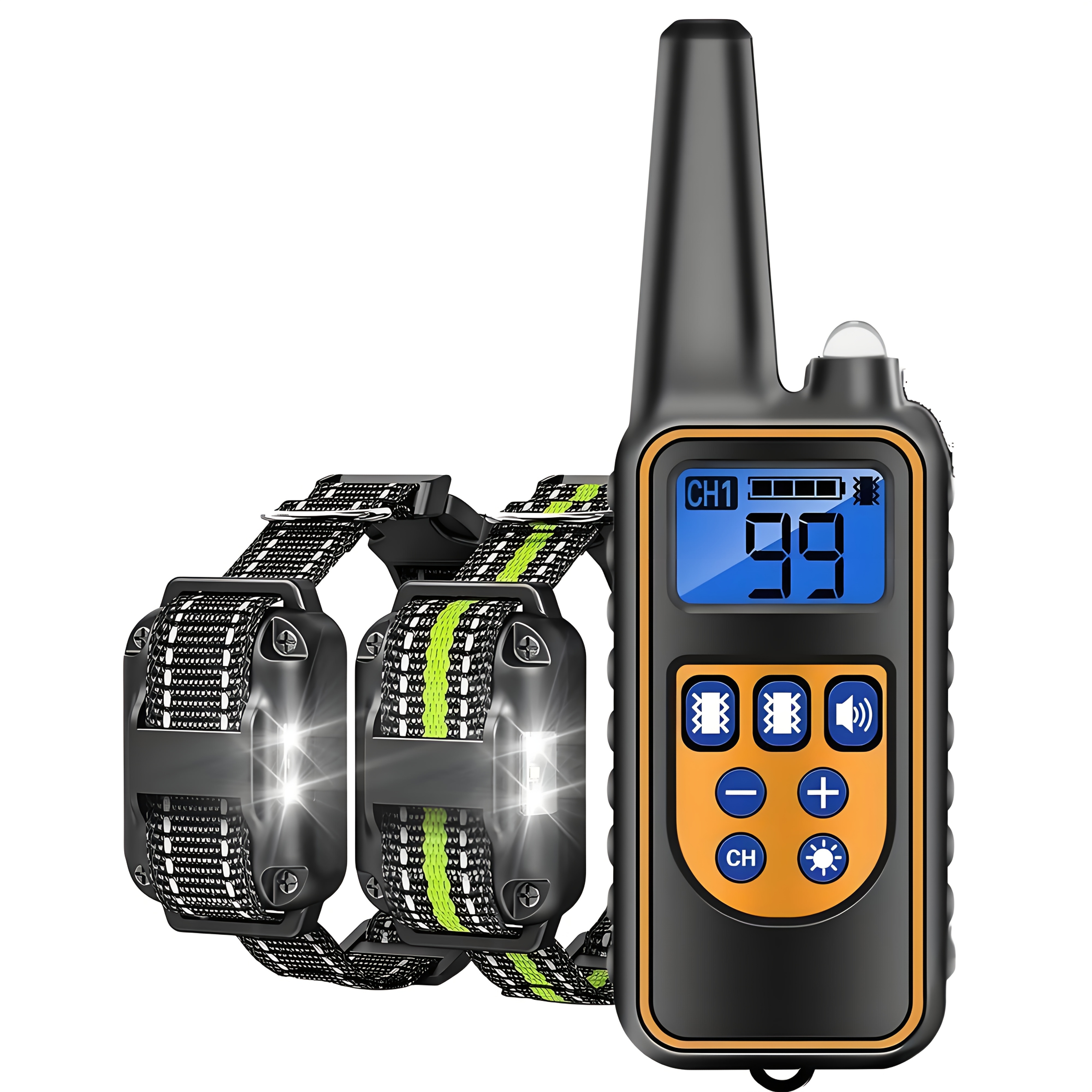 dog training collar with remote for 5 120lbs small medium large dogs rechargeable with   vibration