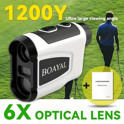 1200yard 6x magnification rangefinder for golf for hunting accurate slope switch vibration trajectory lithium battery type c rechargeable