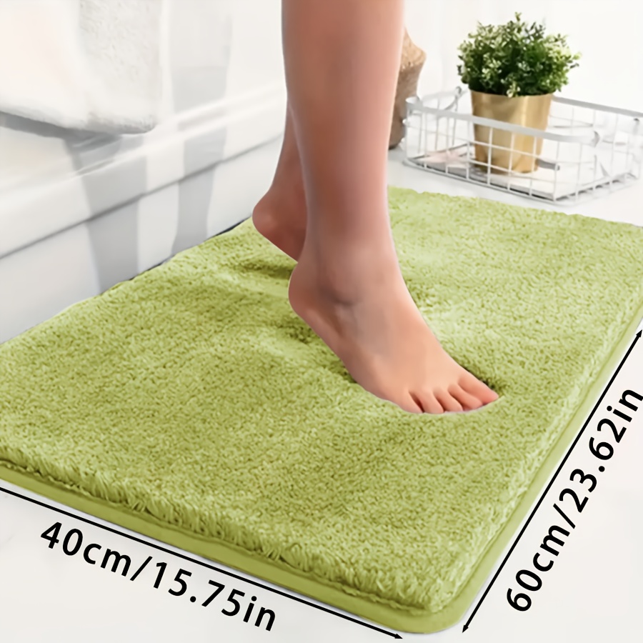 TEMU Premium Bathtub Mat, Absorbent Non-slip Bathroom Rug Set, Fade-resistant Comfortable Carpet, Bathroom Accessory, Home Decor, Room Decoration,