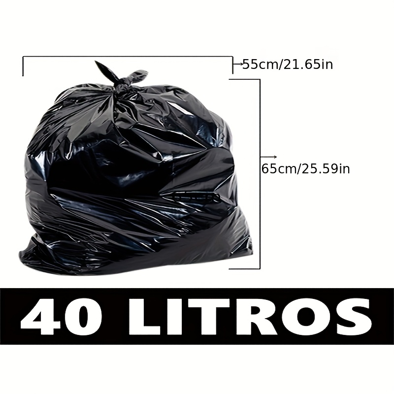 

50pcs/100pcs Commercial Black Garbage Bags - Extra , Suitable For All Kinds Of Trash Cans