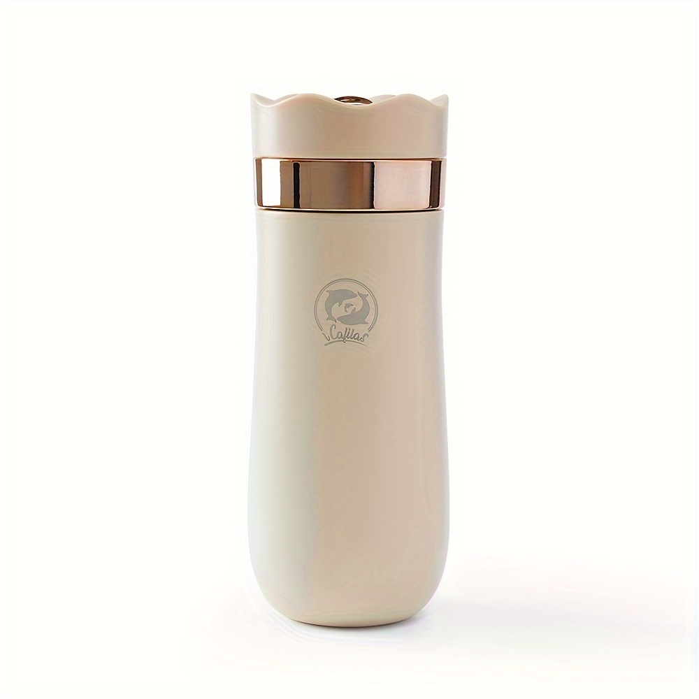 

Portable French Press 12 Oz Stainless Steel Travel French Press With Unique Filtered Vacuum Insulated Coffee Mug, Perfect For Camping And Travel