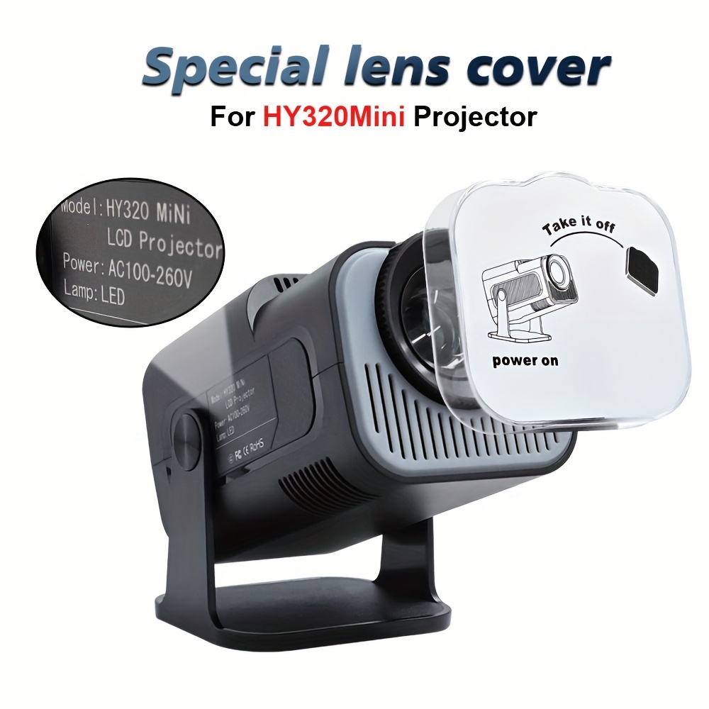 W WUDUNG HY320 Mini Projector Lens Protector - Durable PVC Dust Cover, Scratch-Resistant