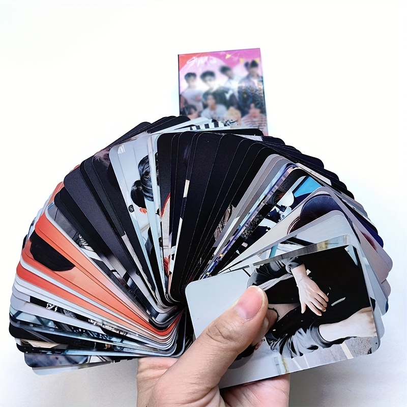 60-Card SKZ Stray Mini Album Photo Card Set, Celebrity Merchandise Collectible Greeting Cards Featuring Exclusive Pink Idol Photos—Perfect for Congratulations, Birthdays, Anniversaries, Farewells, or Miss You Gifts