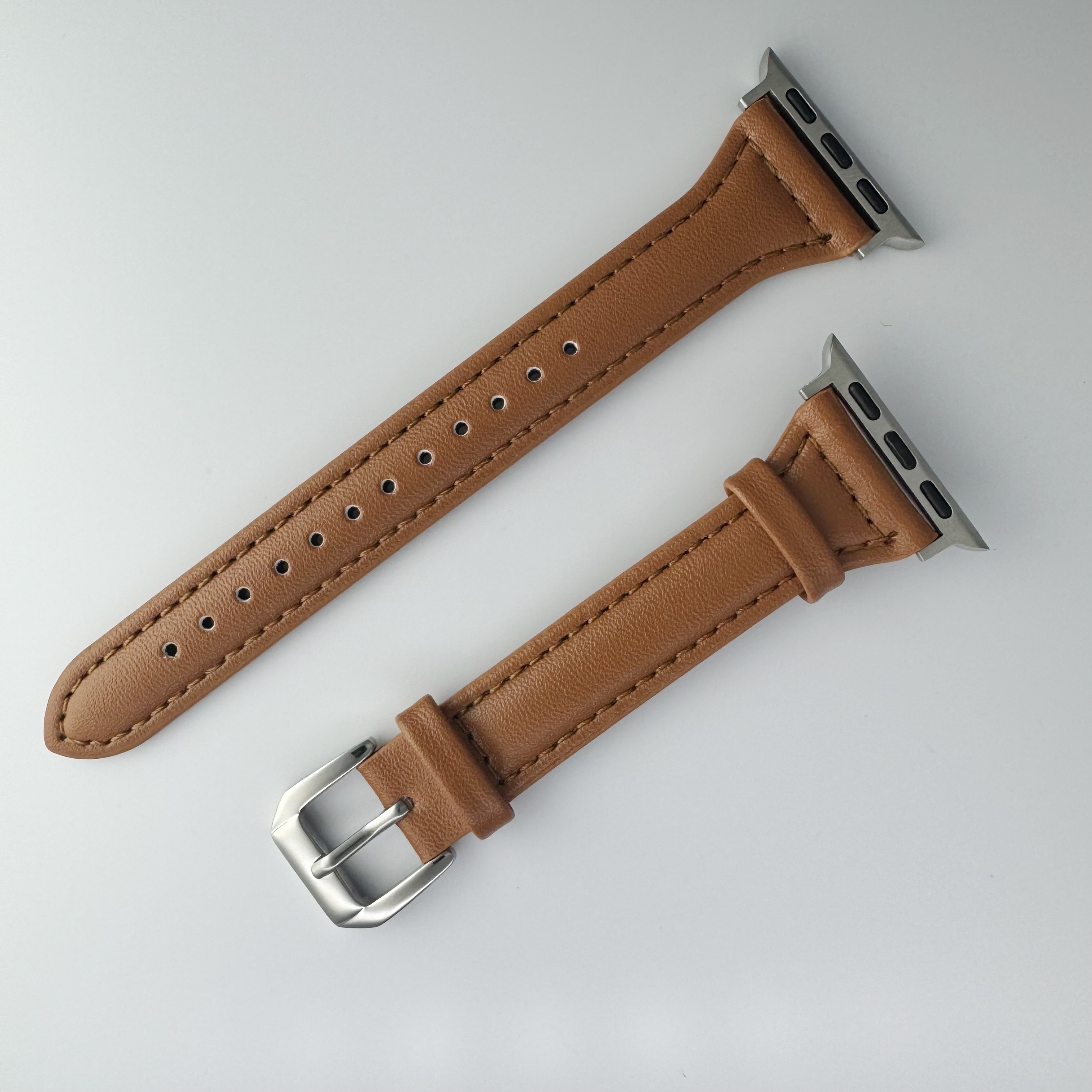 Ultra-thin Synthetic Leather Strap For Watch Strap,38mm,40mm,41mm,42mm,44mm,45mm, 46mm,49mm, Pu Synthetic Leather,for Iwatch Series 11/10/9/8/7/6/5/4/3/2/1/ultra/se