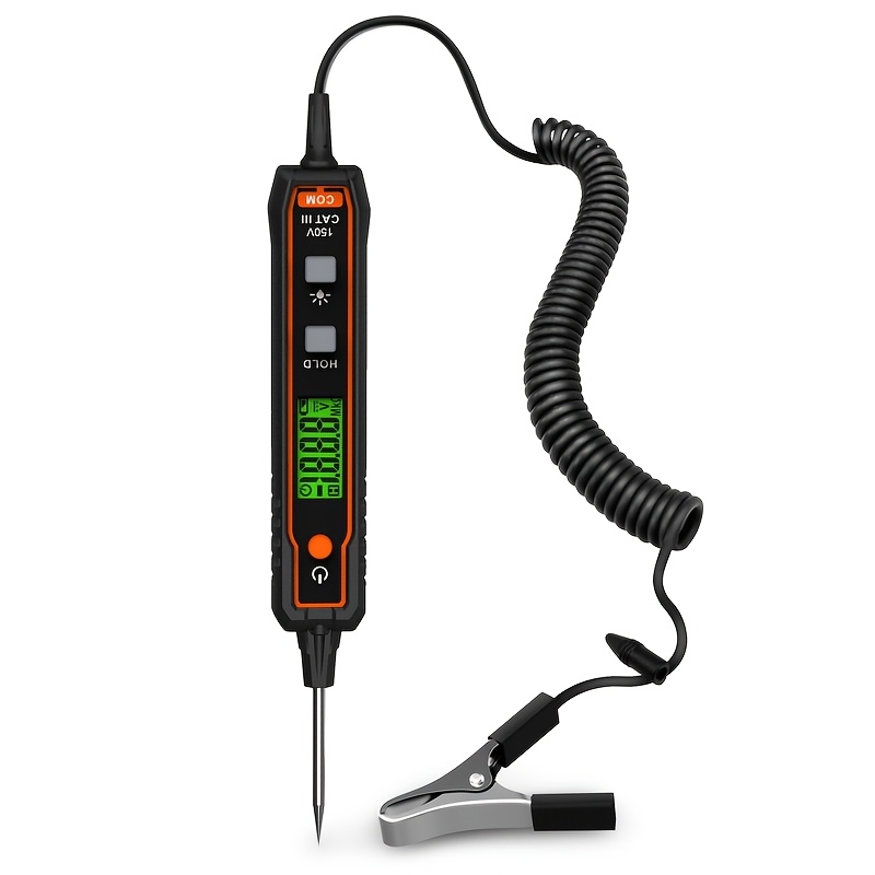 TEMU POROMETISTO VT01A Stylo de test de tension automobile 0.8-100V, test de circuit contact, lampe de fond, stylo de test de résistance NCV, de