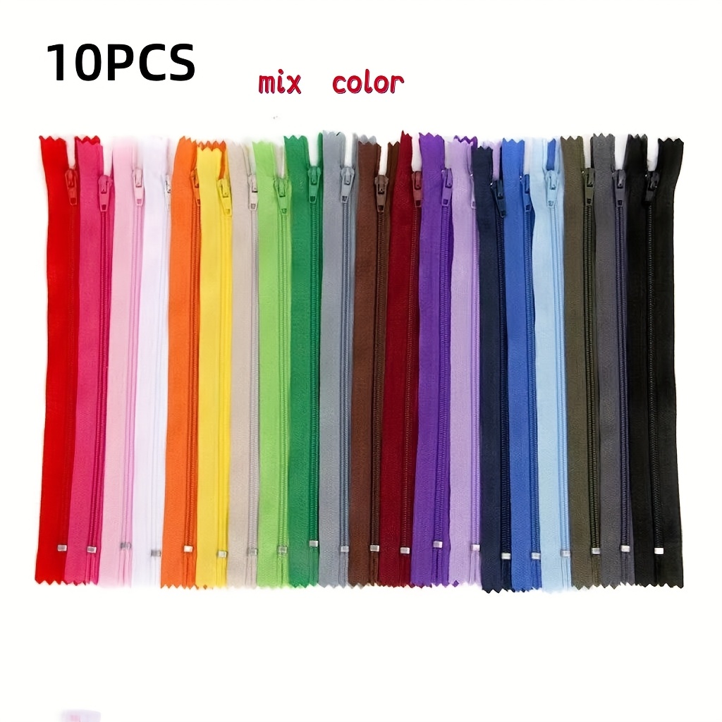 Image of 10/30pcs Mixed Color #3 Nylon Zipper 7.8 Inches Net Length 20cm Suitable For Pants Jeans Handmade Works Clothes Zipper Nylon Zipper Zipper