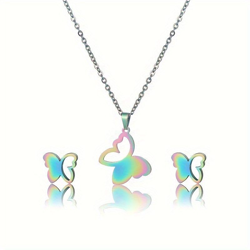 

Steel Set: Necklace And , For And Vacations