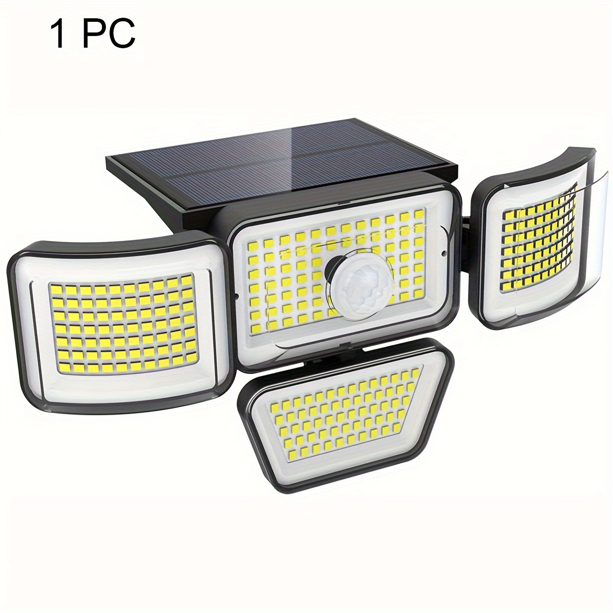 Image of Solar Outdoor Lights With 278 Leds, Motion Sensor Lights Solar Energy, Featuring A 4- Floodlight With A 300° Wide-angle Wall Light, 3 , Suitable For Gardens, Yards, , And Garage Street Lighting