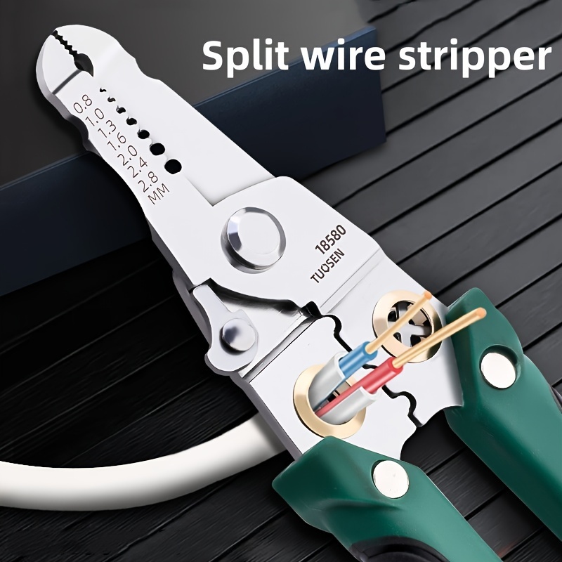 1pc Stainless Steel Multifunctional Electrician Pliers - Effortlessly Strip  Wires and Cut Cables