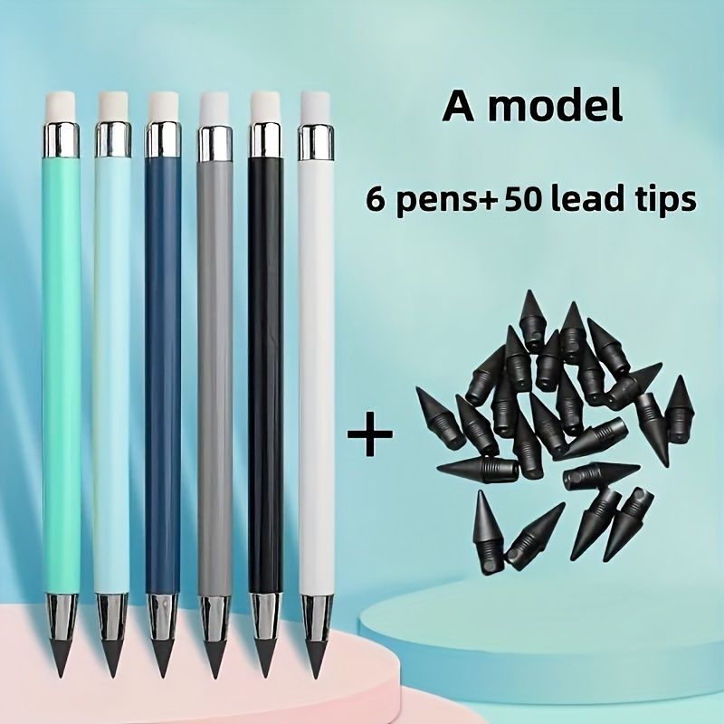 set 62 buc/56 buc - creion magic nou - cadouri de ziua de naștere - cadouri de crăciun - creion cu mine înlocuibile - cadouri, articole de artă, instrumente de , studenți, artiști, set de papetărie, construcție durabilă, scriere fină, design distractiv Detaliile articolului 5