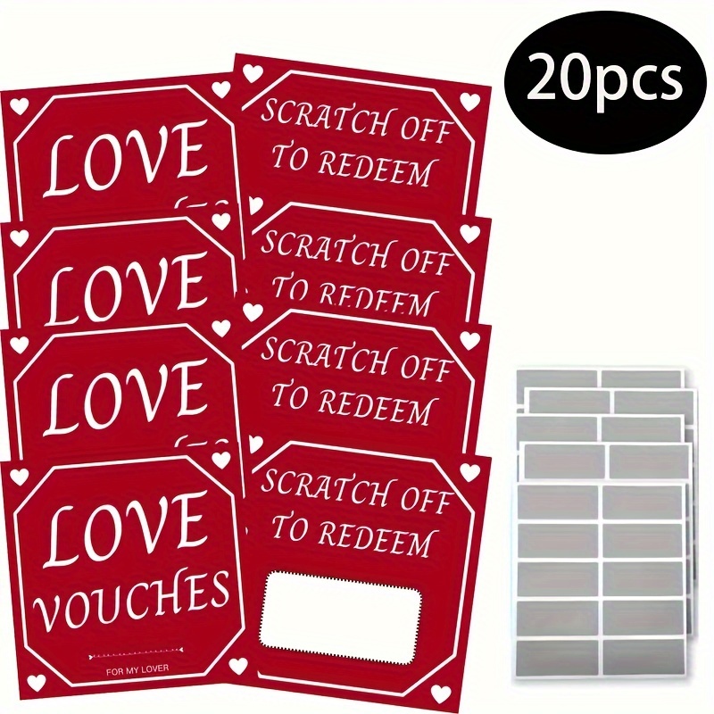 

20pcs Coupon - Coupons For , For Weddings, Anniversaries, Birthdays And - Fun And For Adults - No Required 20 + 20