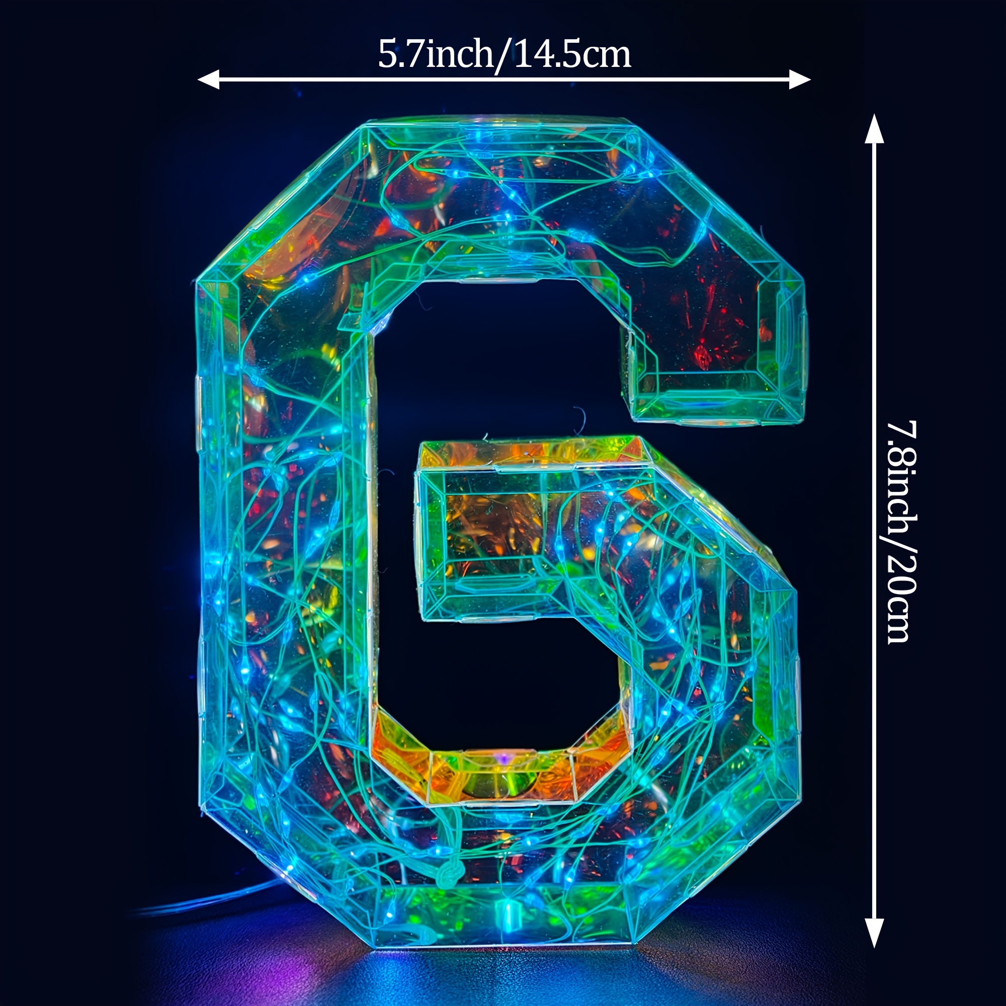 LED Color-Changing Letter and Number Lights