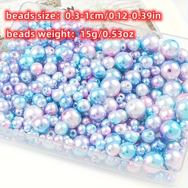 0.12-0.39inch 0.53oz/lot Colorful Loose Spacer Acrylic Beads For Jewelry Making Special Bracelet Necklace Handicrafts, Vase Filling Decors Additions