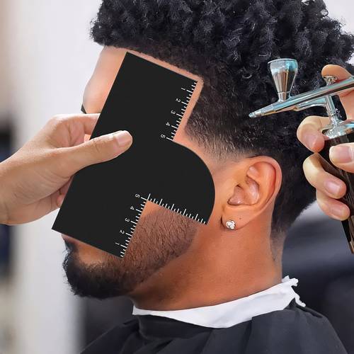 practical hairline styling card barber design styling baffle card suitable for beard styling hair styling
