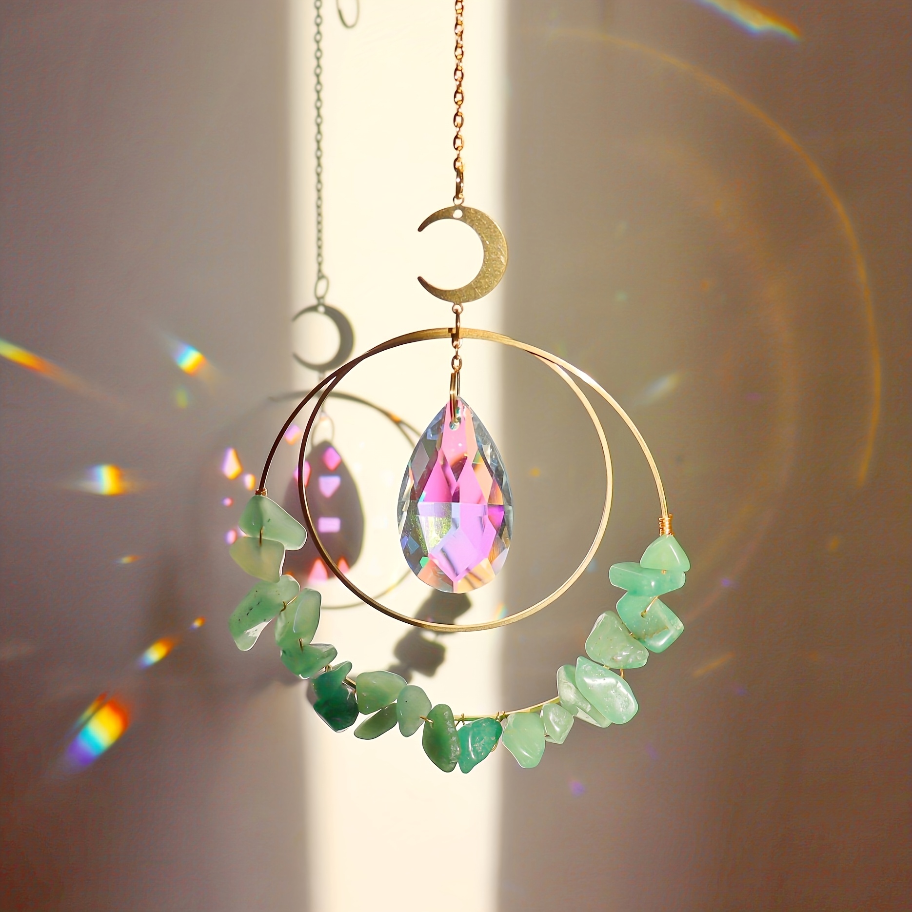TEMU 1pc Of Sun Catcher Dreamcatcher, Home Decoration, Suitable For Weddings, Parties, Christmas, Valentine's Day, Thanksgiving, Mother's Day,
