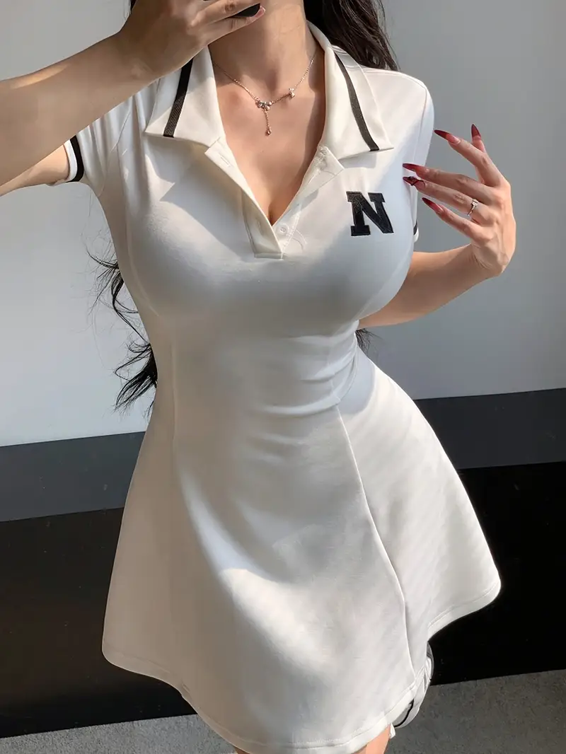 womens plus size summer collar letter a line dress fitted - Temu Germany womens plus size summer collar letter a line dress fitted - Temu Germany