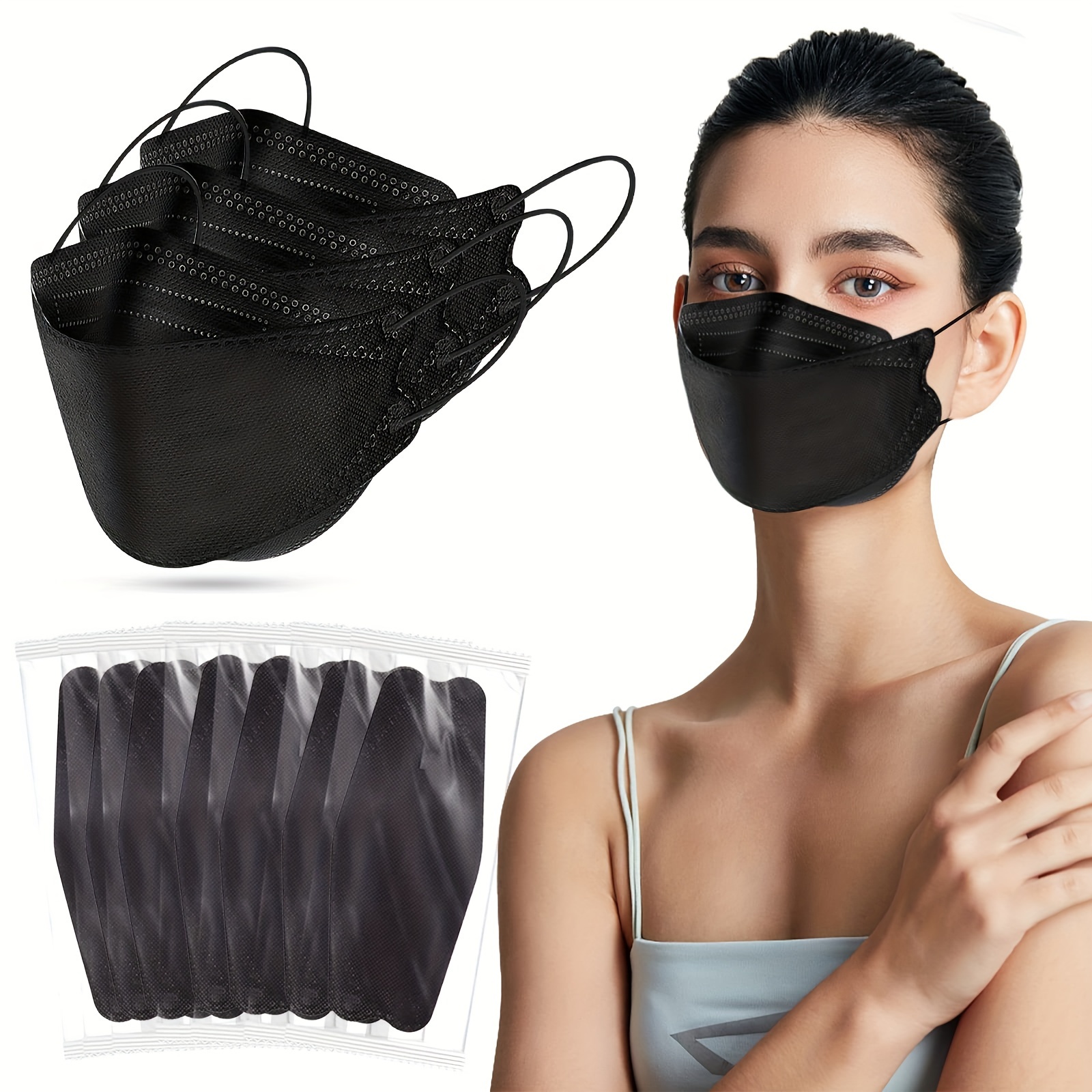 Individually Wrapped] 50 Pc PURPLE Disposable Face Mask 3-Ply Non Medical Cover | UK