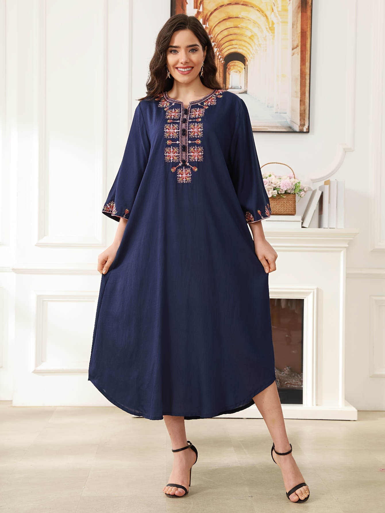 2026 New Style Ramadan Traditional, Women's Holiday Clothing, 2026 Latest  Design New Year Gown, Elegant Women's Dress for Eid, Ramadan Apparel,  Vacation Outfits, Exotic Style Clothing