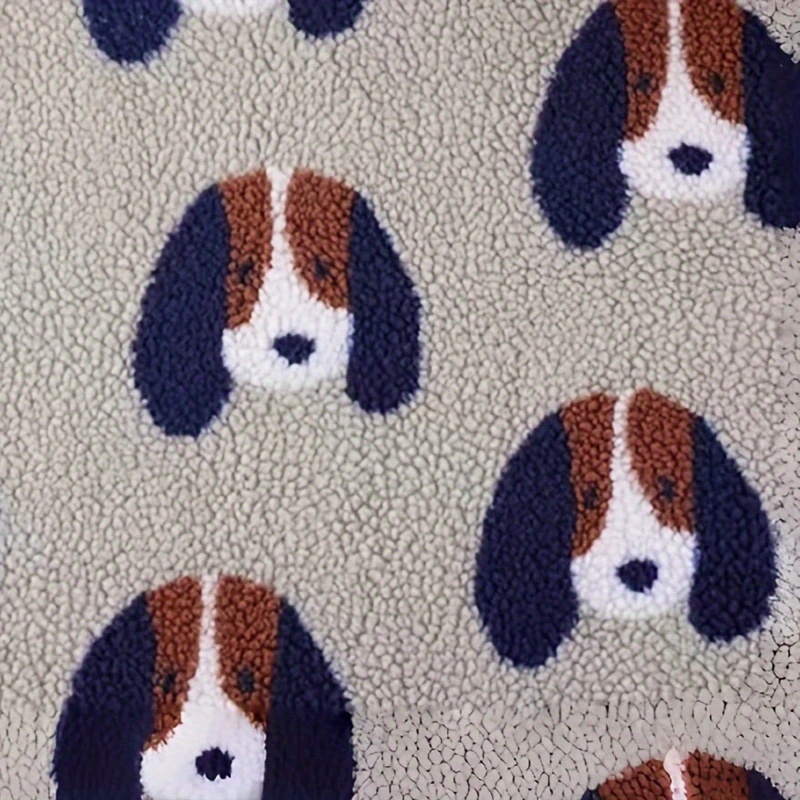 Image of 1pc Cute Jacquard Velvet Fabric, 19.6in X 62.9in Pre-cut, Suitable For Fabric Making And Plush Crafts, Blankets, Pillows, Bags, Skin-friendly And Comfortable